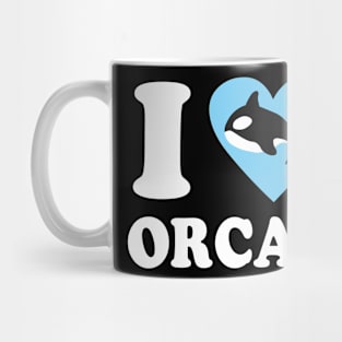 I Love Orcas, I Heart Orcas Mug